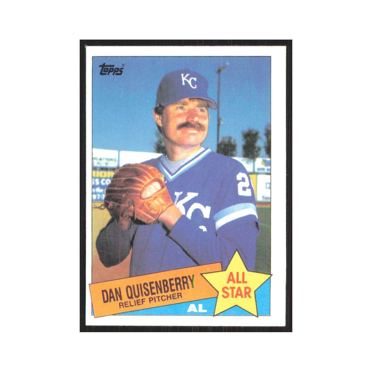 1985 Topps Dan Quisenberry Royals #711