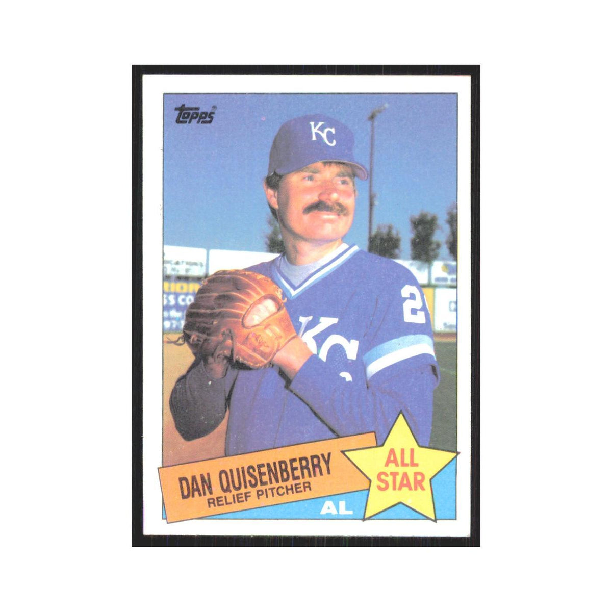 1985 Topps Dan Quisenberry Royals #711