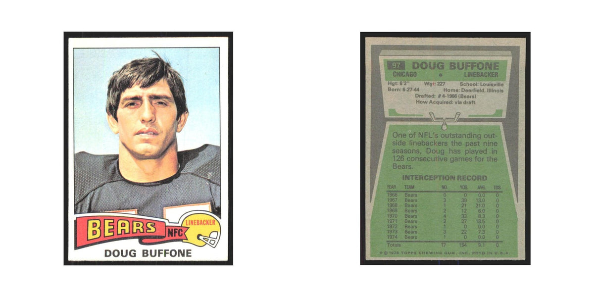 1975 Topps Doug Buffone Bears #97.0