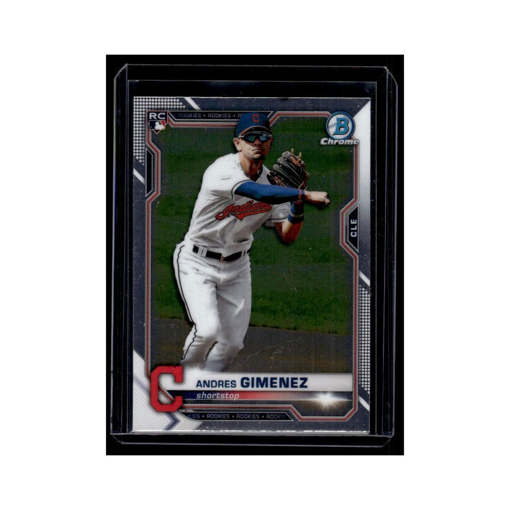 Andres Gimenez Rookie 2021 Bowman Chrome #12 Cleveland Indians Baseball Card NM