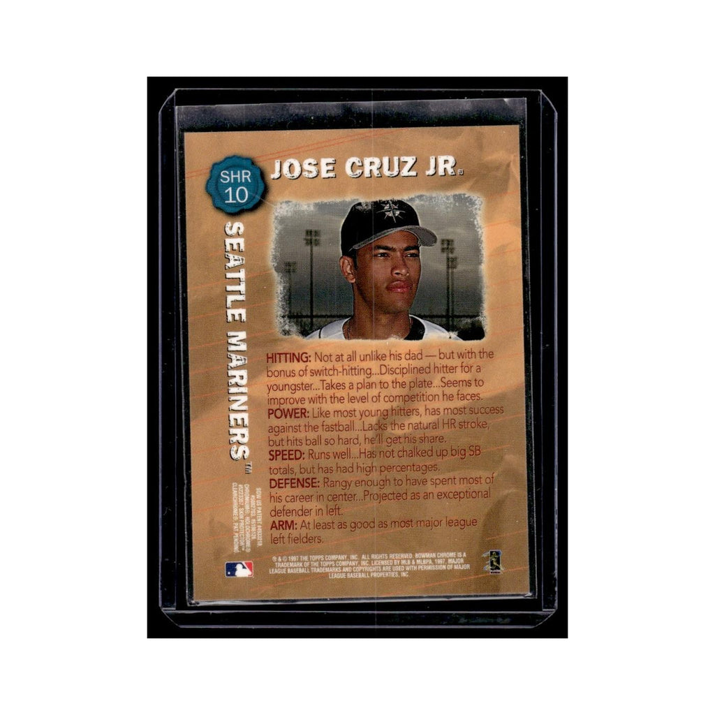 Jose Cruz Jr. 1997 Bowman Chrome #SHR10 Seattle Mariners Baseball Card NM