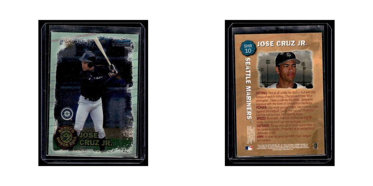 Jose Cruz Jr. 1997 Bowman Chrome #SHR10 Seattle Mariners Baseball Card NM