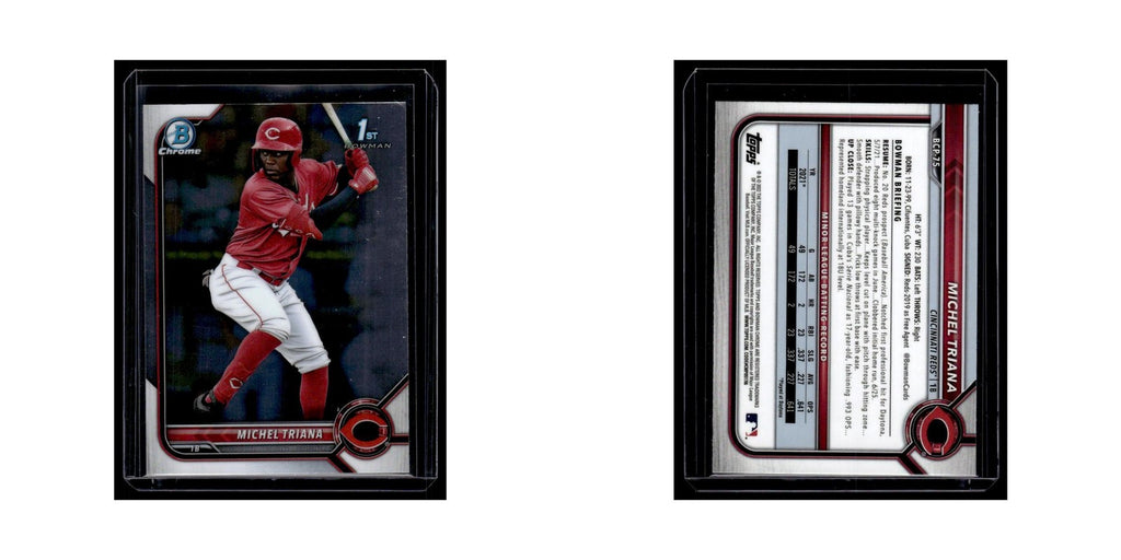 Michel Triana 2022 Bowman Chrome Prospects #BCP-75 Cincinnati Reds NM