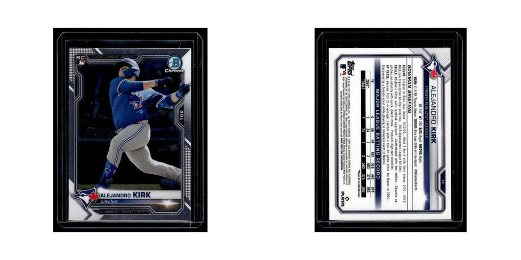 Alejandro Kirk Rookie 2021 Bowman Chrome #49 Toronto Blue Jays Baseball Card NM