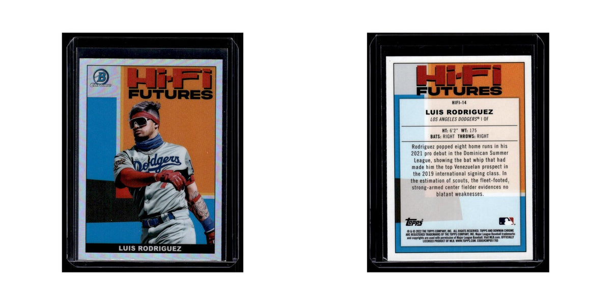 Luis Rodriguez 2022 Bowman Chrome Hi-Fi Futures #HIFI-14 Los Angeles Dodgers NM