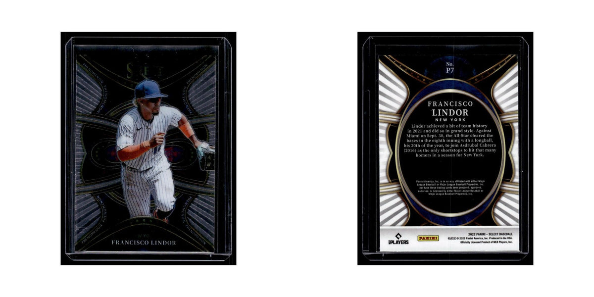 Francisco Lindor 2022 Panini Select Phenomenon #P7 New York Mets NM