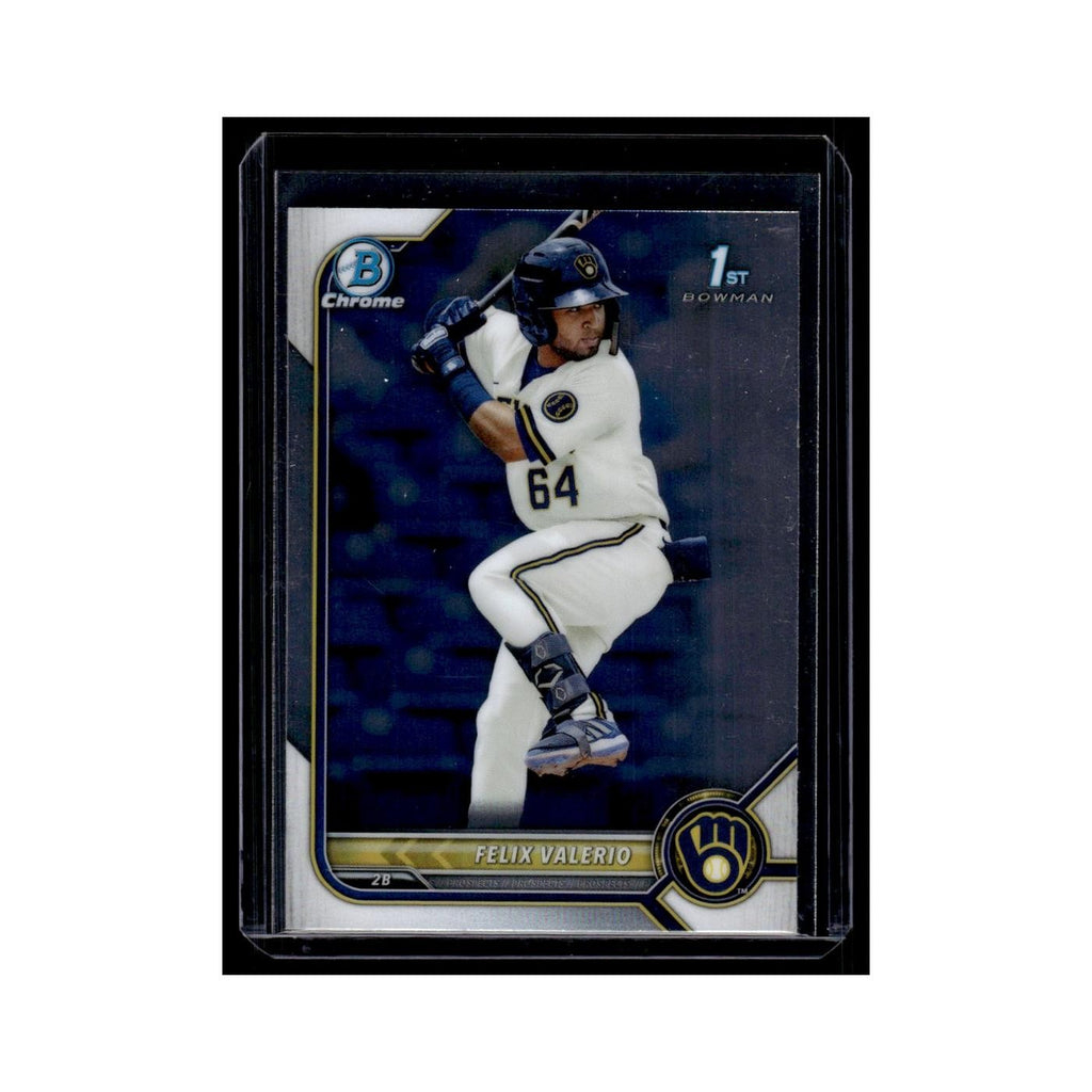 Felix Valerio 2022 Bowman Chrome Prospects #BCP-128 Milwaukee Brewers NM