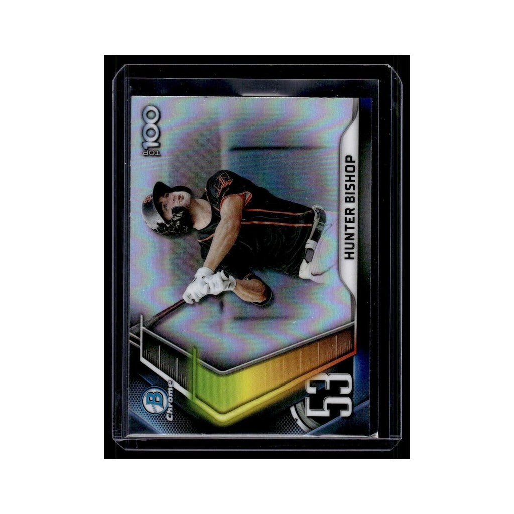 Hunter Bishop 2022 Bowman Chrome Top 100 #BTP-53 San Francisco Giants NM
