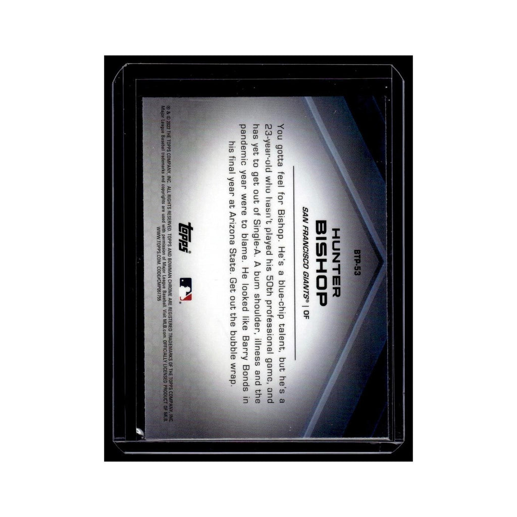 Hunter Bishop 2022 Bowman Chrome Top 100 #BTP-53 San Francisco Giants NM