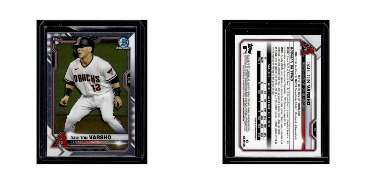Daulton Varsho Rookie 2021 Bowman Chrome #95 Arizona Diamondbacks NM