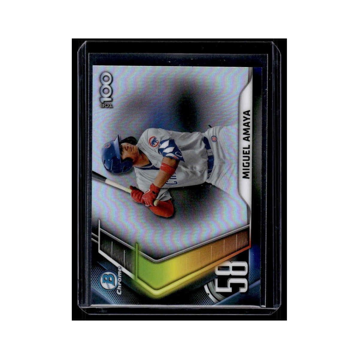 Miguel Amaya 2022 Bowman Chrome Top 100 #BTP-58 Chicago Cubs Baseball Card NM