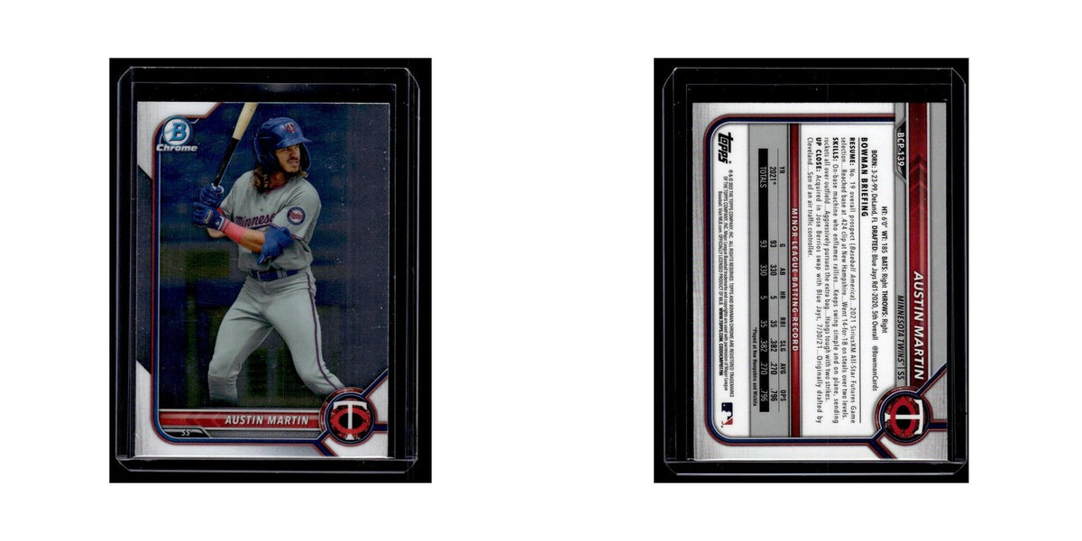 Austin Martin 2022 Bowman Chrome Prospects #BCP-139 Minnesota Twins NM