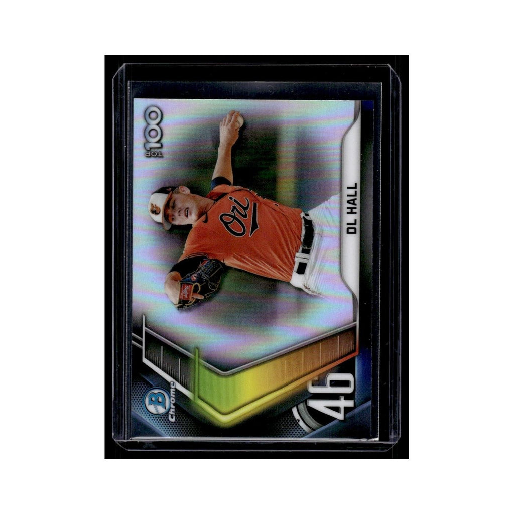 DL Hall 2022 Bowman Chrome Top 100 #BTP-46 Baltimore Orioles Baseball Card NM