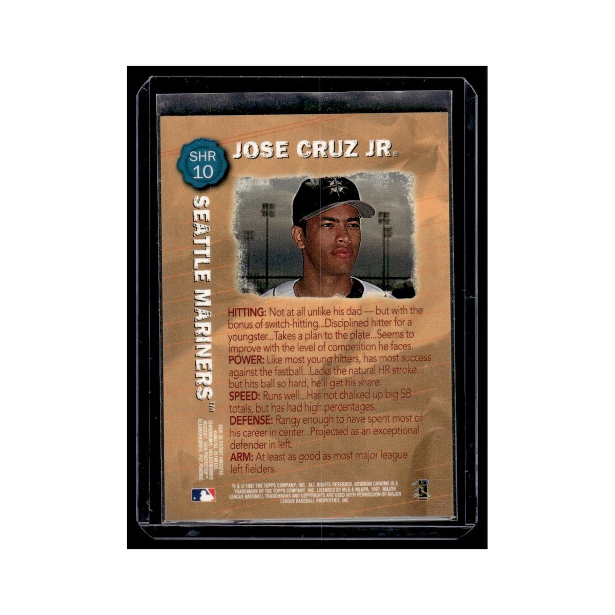 Jose Cruz Jr. 1997 Bowman Chrome #SHR10 Seattle Mariners Baseball Card NM