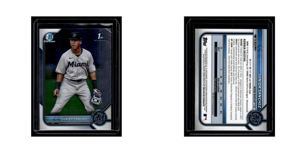 Junior Sanchez 2022 Bowman Chrome Prospects #BCP-111 Miami Marlins NM