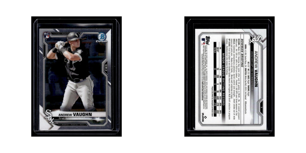 Andrew Vaughn Rookie 2021 Bowman Chrome #5 Chicago White Sox Baseball Card NM