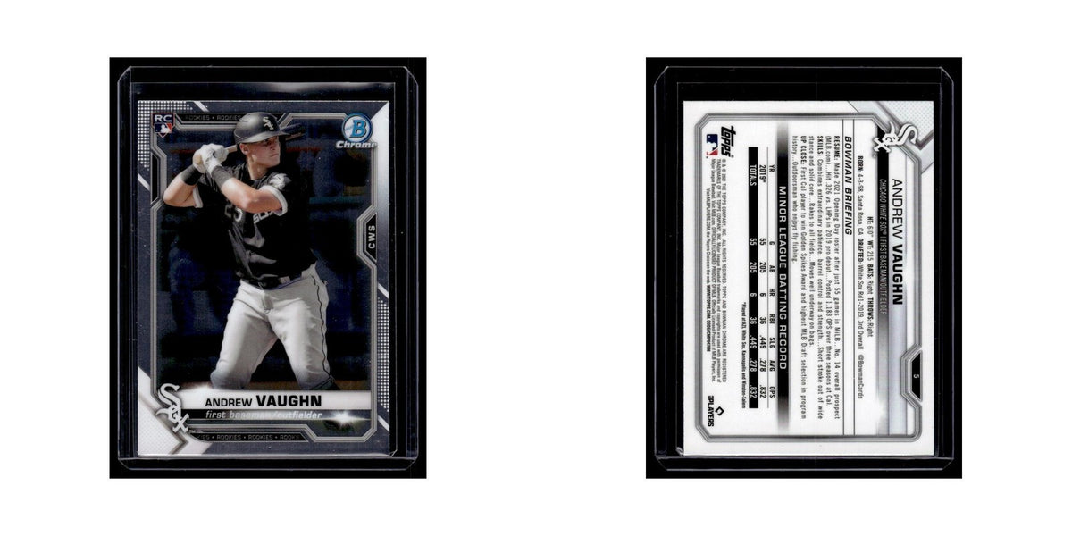 Andrew Vaughn Rookie 2021 Bowman Chrome #5 Chicago White Sox Baseball Card NM