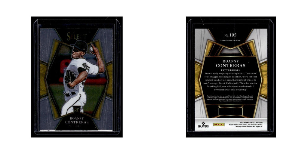 Roansy Contreras Rookie 2022 Panini Select #105 Pittsburgh Pirates NM