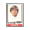 1974 Topps Carl Johnson Saints #308.0