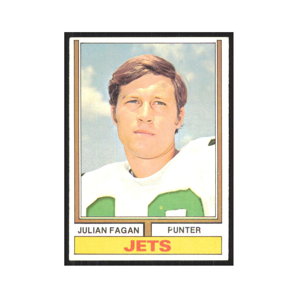 1974 Topps Julian Fagan Jets #436.0