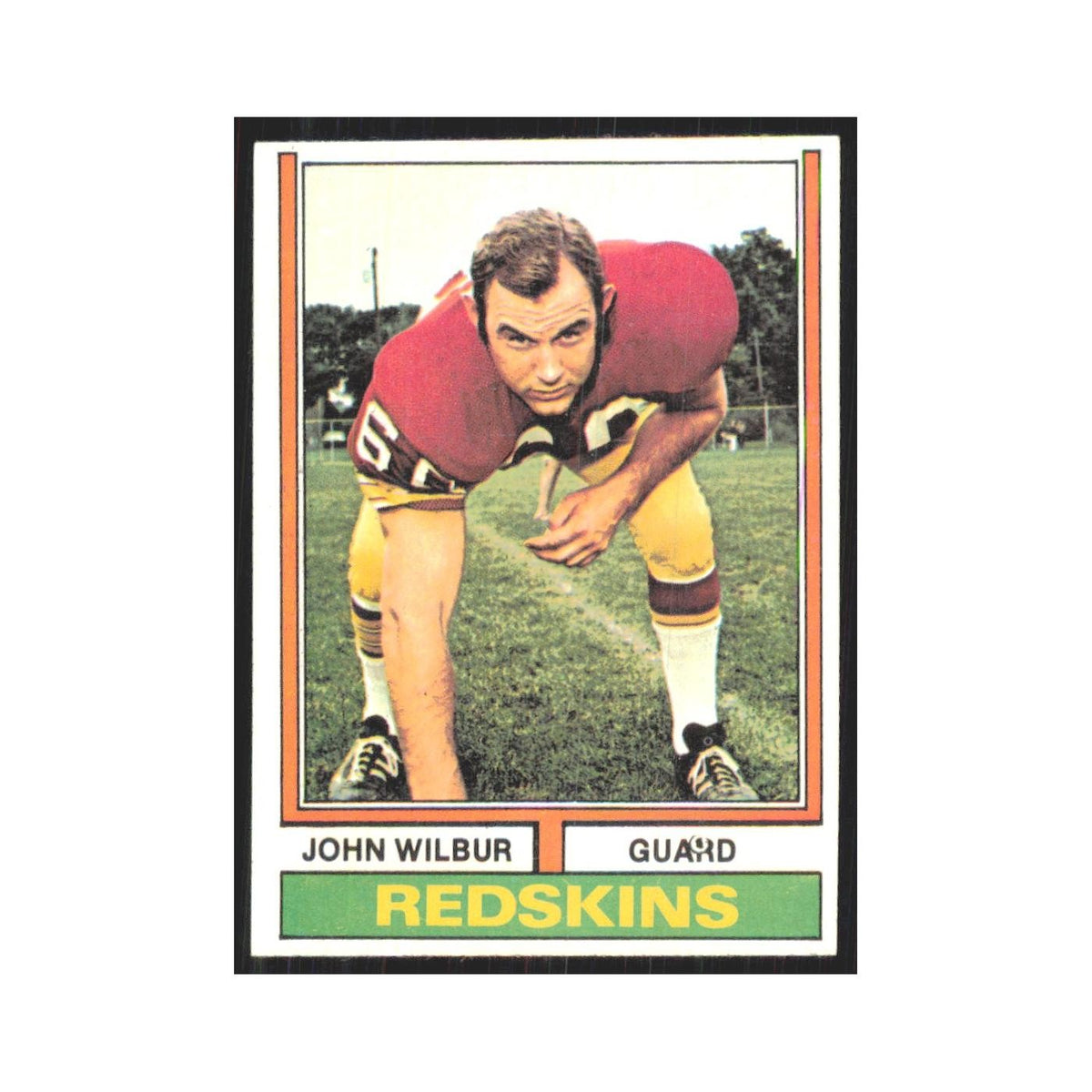 1974 Topps John Wilbur Redskins #398.0