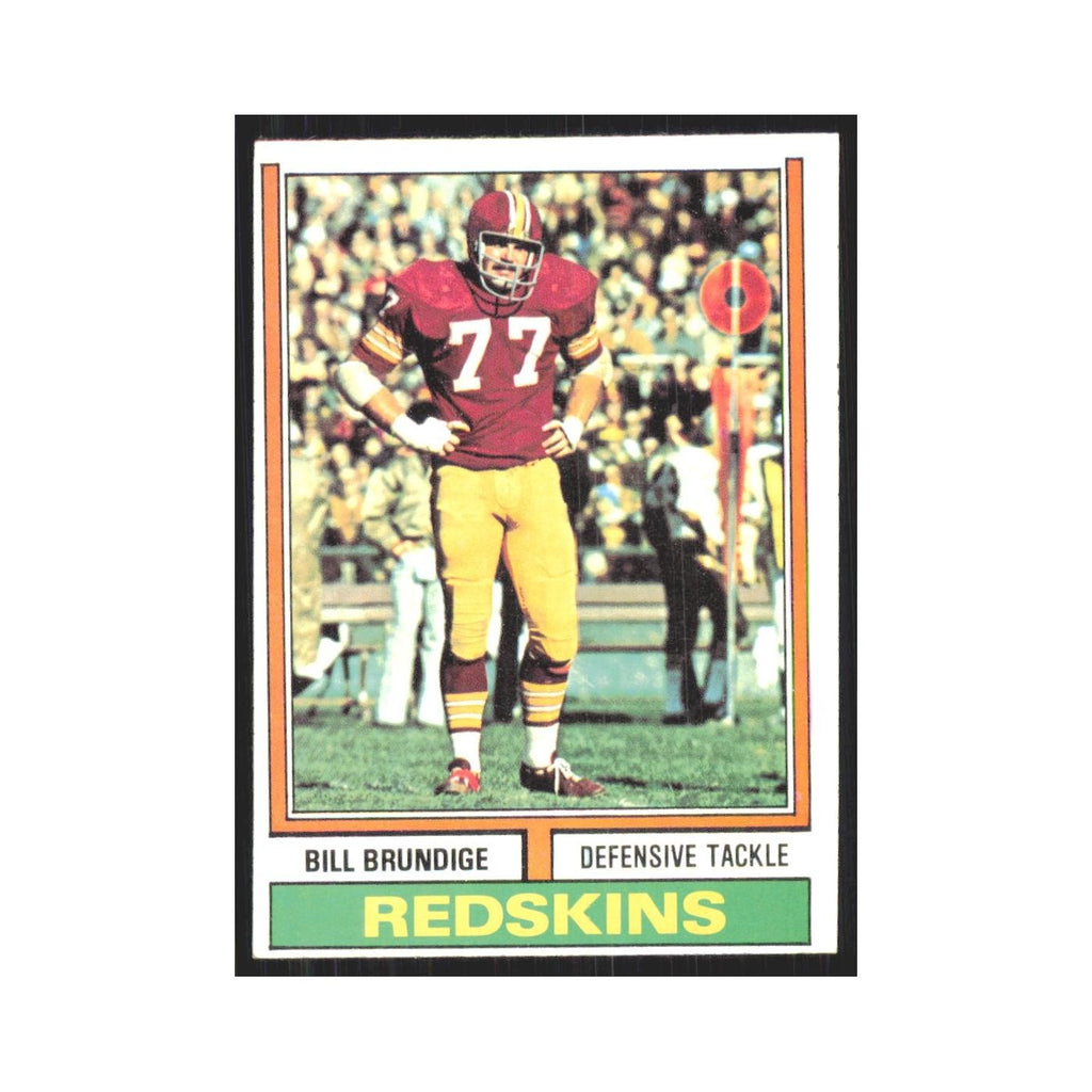 1974 Topps Bill Brundige Redskins #287.0