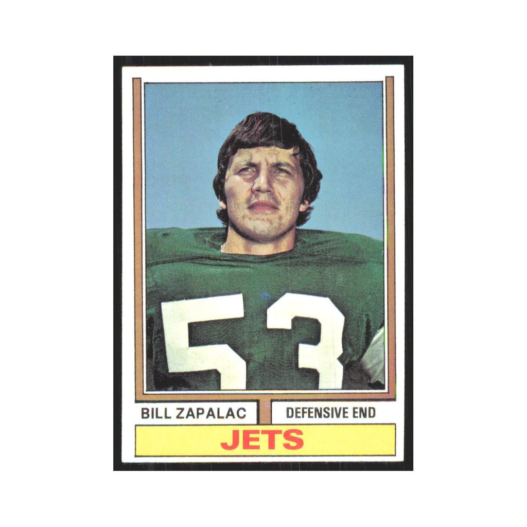 1974 Topps Bill Zapalac Jets #415.0