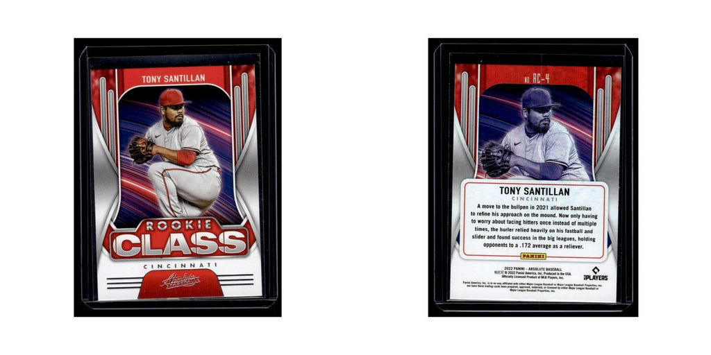 Tony Santillan 2022 Panini Absolute Rookie Class #RC-4 Cincinnati Reds NM