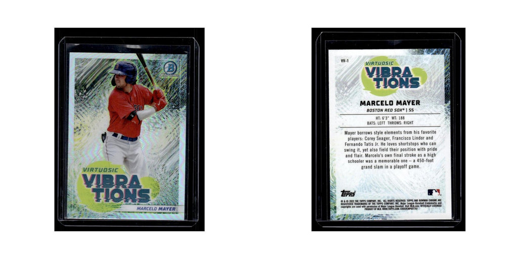 Marcelo Mayer 2022 Bowman Chrome Virtuosic Vibrations #VV-1 Boston Red Sox NM