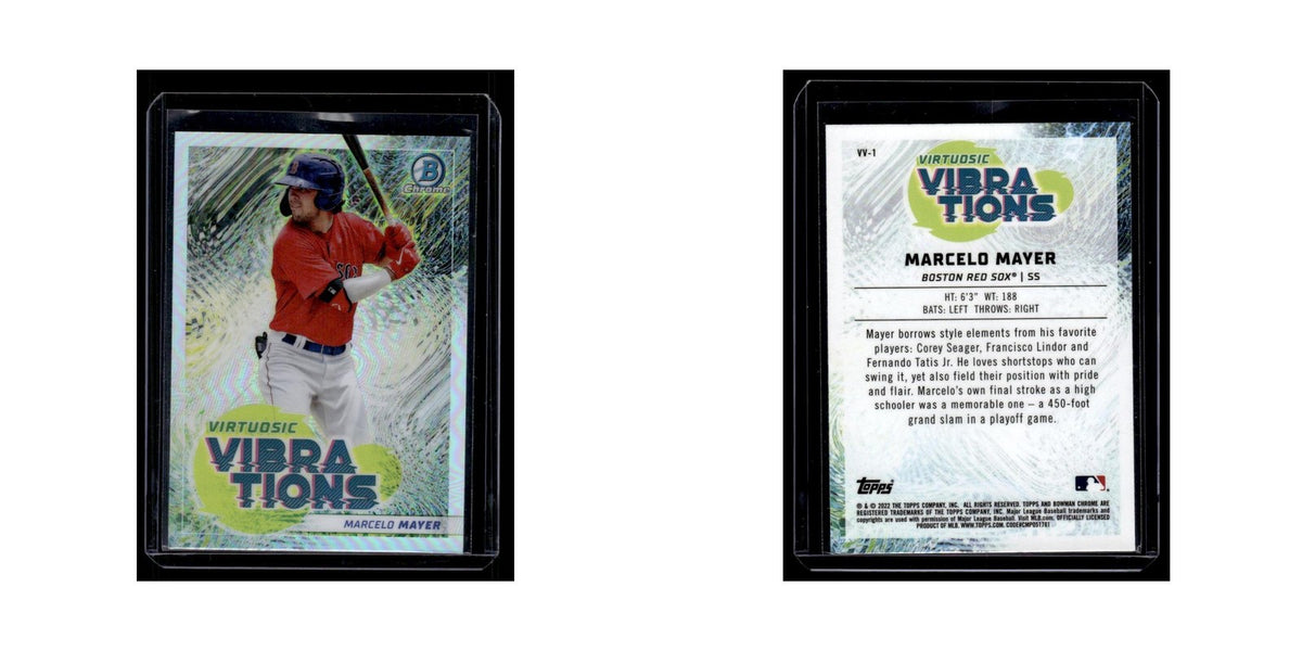 Marcelo Mayer 2022 Bowman Chrome Virtuosic Vibrations #VV-1 Boston Red Sox NM