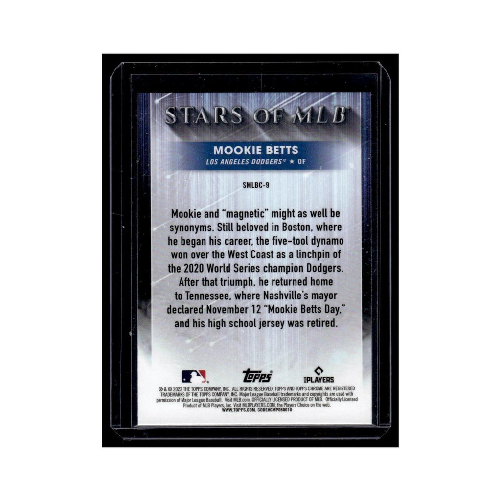 Mookie Betts 2022 Topps Stars of MLB Chrome #SMLBC-9 Los Angeles Dodgers NM