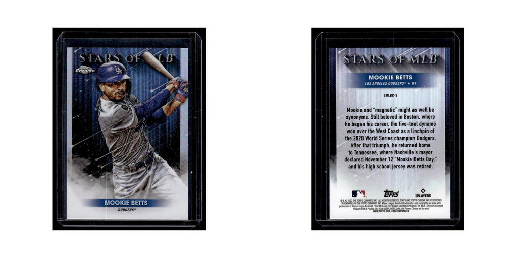 Mookie Betts 2022 Topps Stars of MLB Chrome #SMLBC-9 Los Angeles Dodgers NM