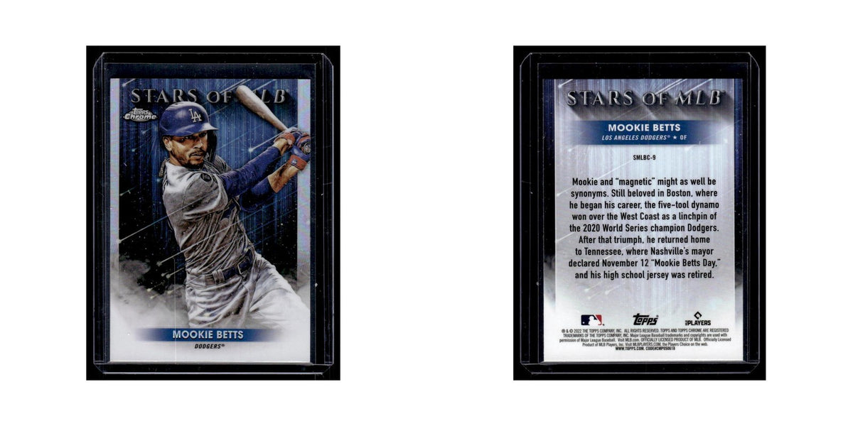 Mookie Betts 2022 Topps Stars of MLB Chrome #SMLBC-9 Los Angeles Dodgers NM