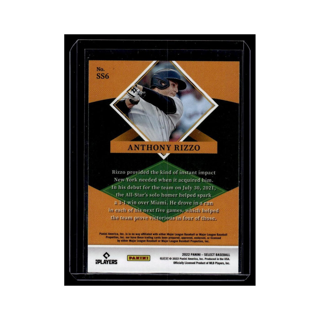 Anthony Rizzo 2022 Panini Select Stars #SS6 New York Yankees Baseball Card NM