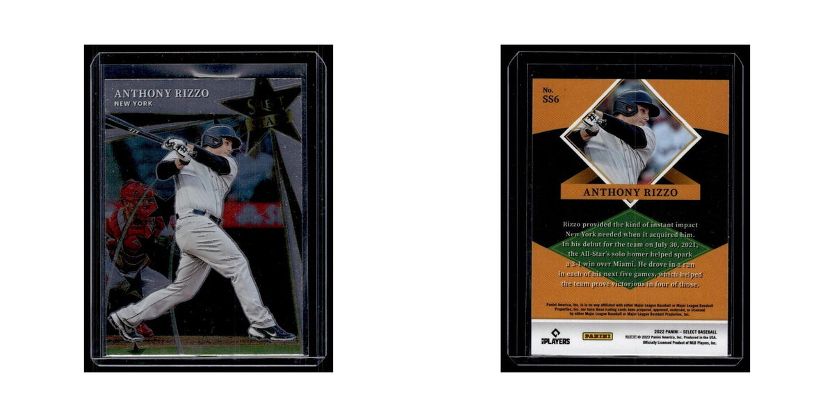 Anthony Rizzo 2022 Panini Select Stars #SS6 New York Yankees Baseball Card NM