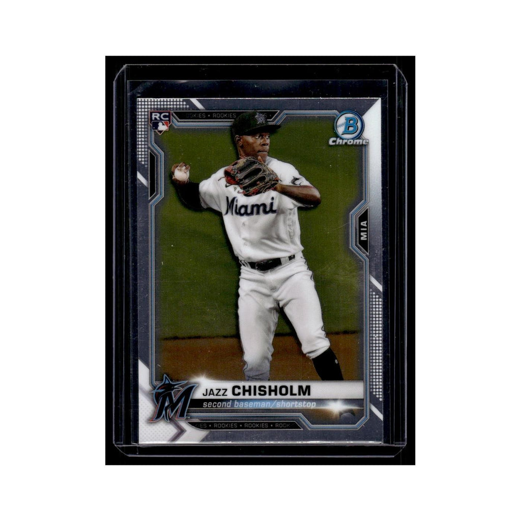Jazz Chisholm Rookie 2021 Bowman Chrome #57 Miami Marlins Baseball Card NM