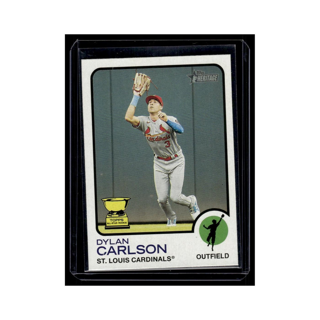 Dylan Carlson 2022 Topps Heritage #259 St. Louis Cardinals Baseball Card NM