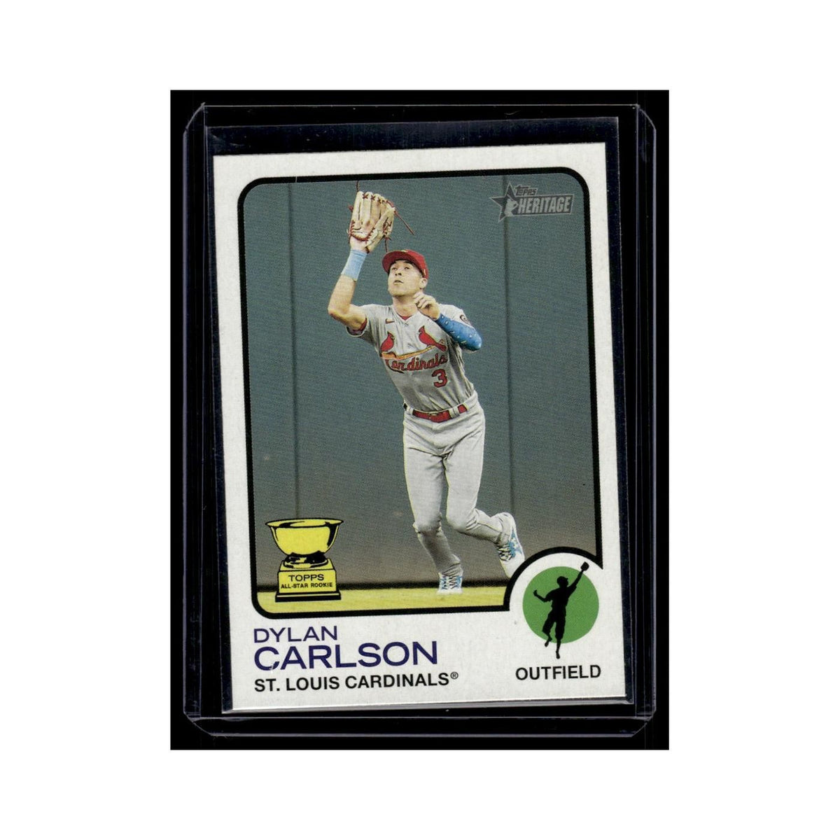Dylan Carlson 2022 Topps Heritage #259 St. Louis Cardinals Baseball Card NM