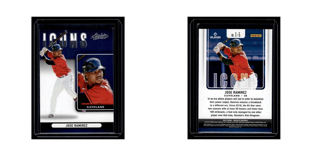 Jose Ramirez 2022 Panini Absolute Icons #I-5 Cleveland Guardians NM