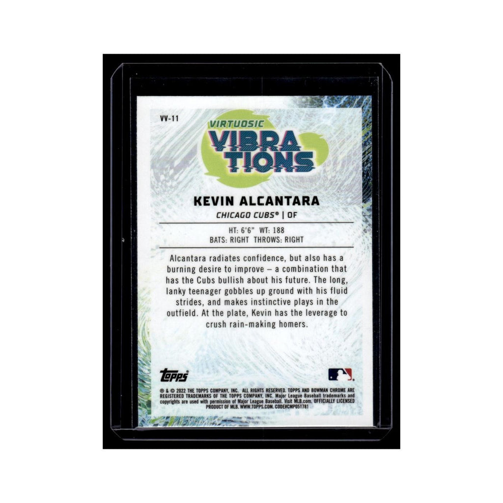 Kevin Alcantara 2022 Bowman Chrome Virtuosic Vibrations #VV-11 Chicago Cubs NM