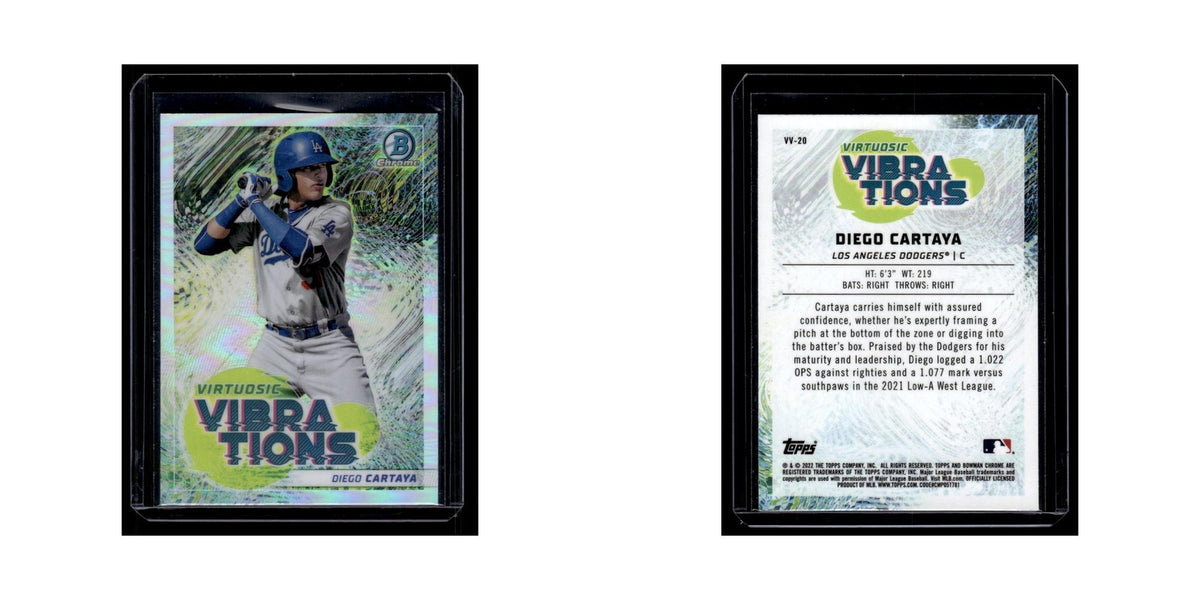 Diego Cartaya 2022 Bowman Chrome Virtuosic Vibrations #VV-20 Dodgers NM