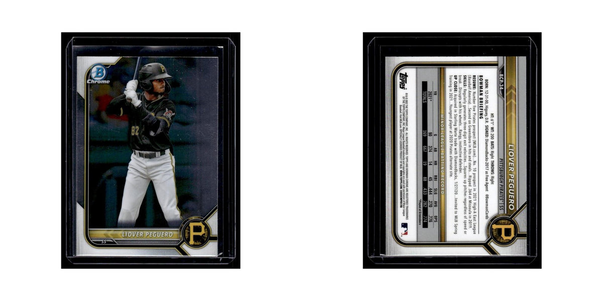 Liover Peguero 2022 Bowman Chrome Prospects #BCP-34 Pittsburgh Pirates NM