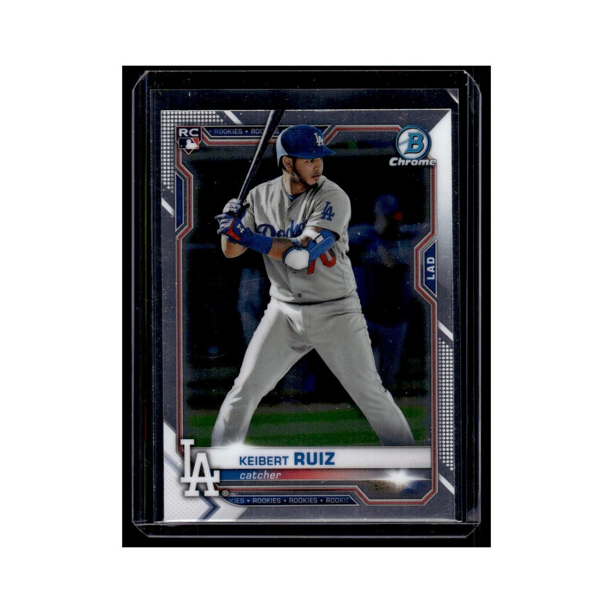 Keibert Ruiz Rookie 2021 Bowman Chrome #70 Los Angeles Dodgers Baseball Card NM