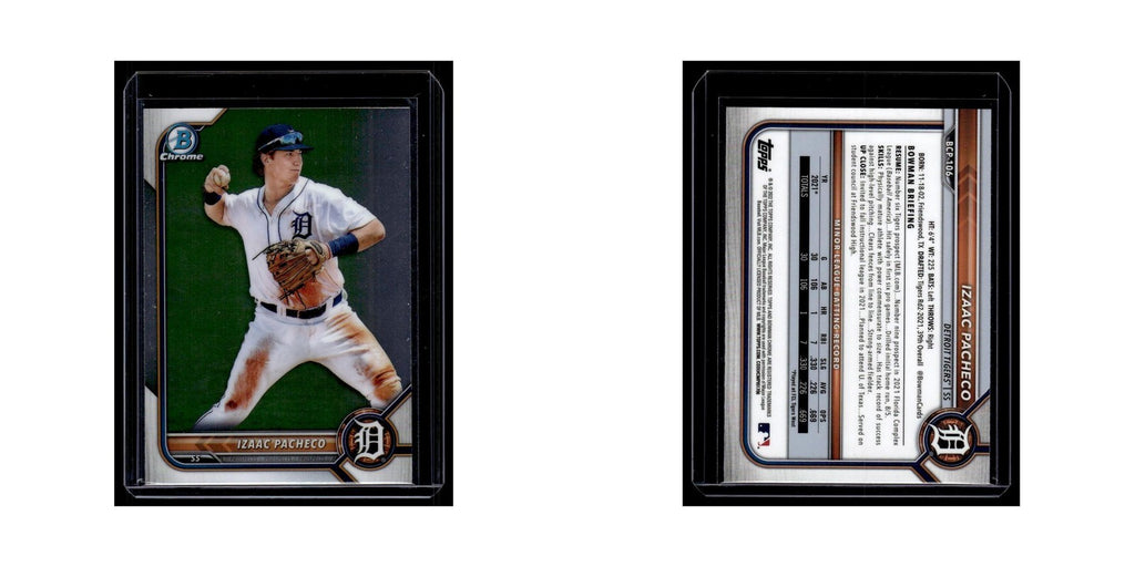 Izaac Pacheco 2022 Bowman Chrome Prospects #BCP-106 Detroit Tigers NM