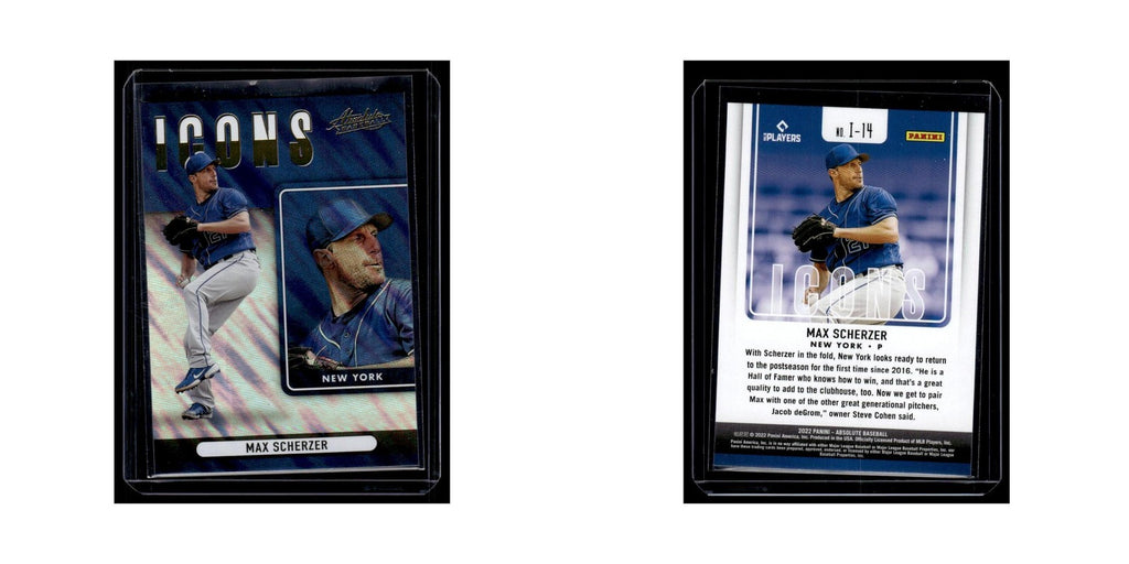 Max Scherzer 2022 Panini Absolute Icons #I-14 New York Mets Baseball Card NM