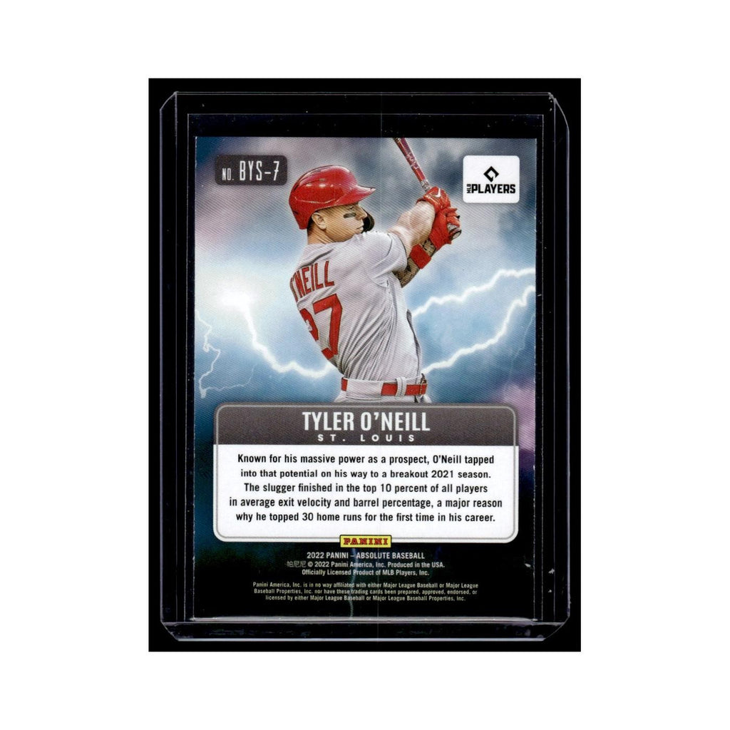 Tyler O'Neill 2022 Panini Absolute By Storm #BYS-7 St. Louis Cardinals NM