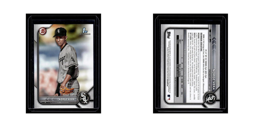 Norge Vera 2022 Bowman Prospects #BP-100 Chicago White Sox Baseball Card NM