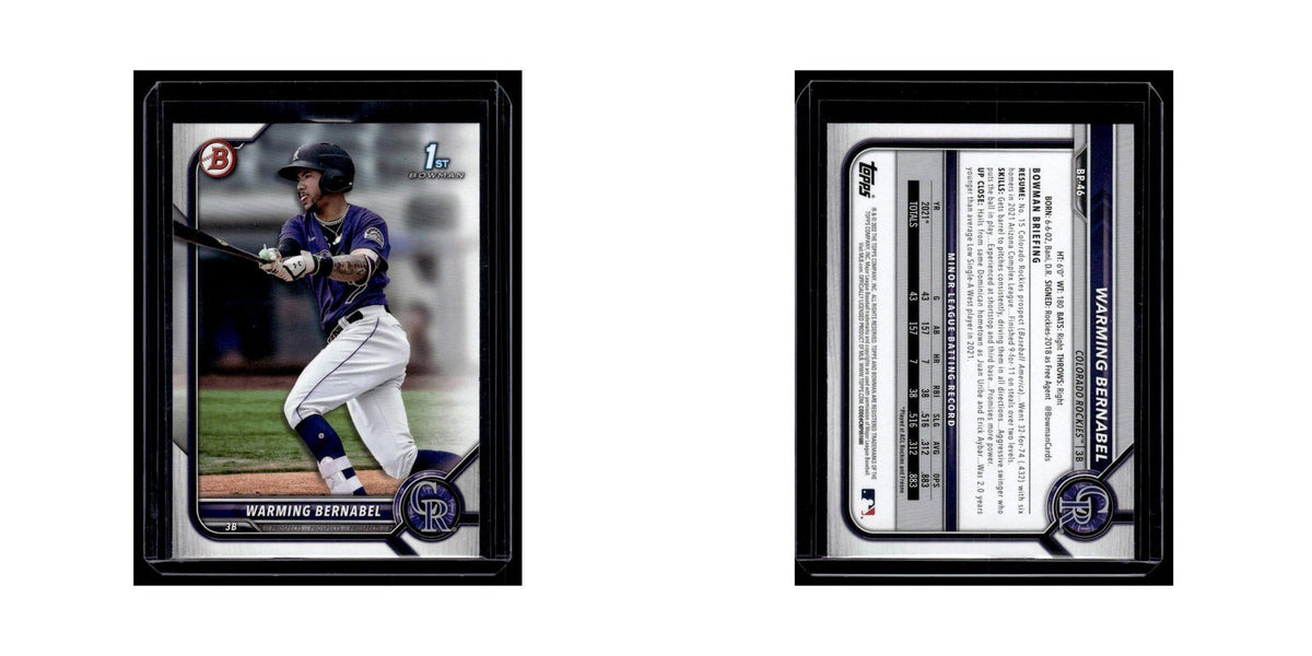 Warming Bernabel 2022 Bowman Prospects #BP-46 Colorado Rockies Baseball Card NM