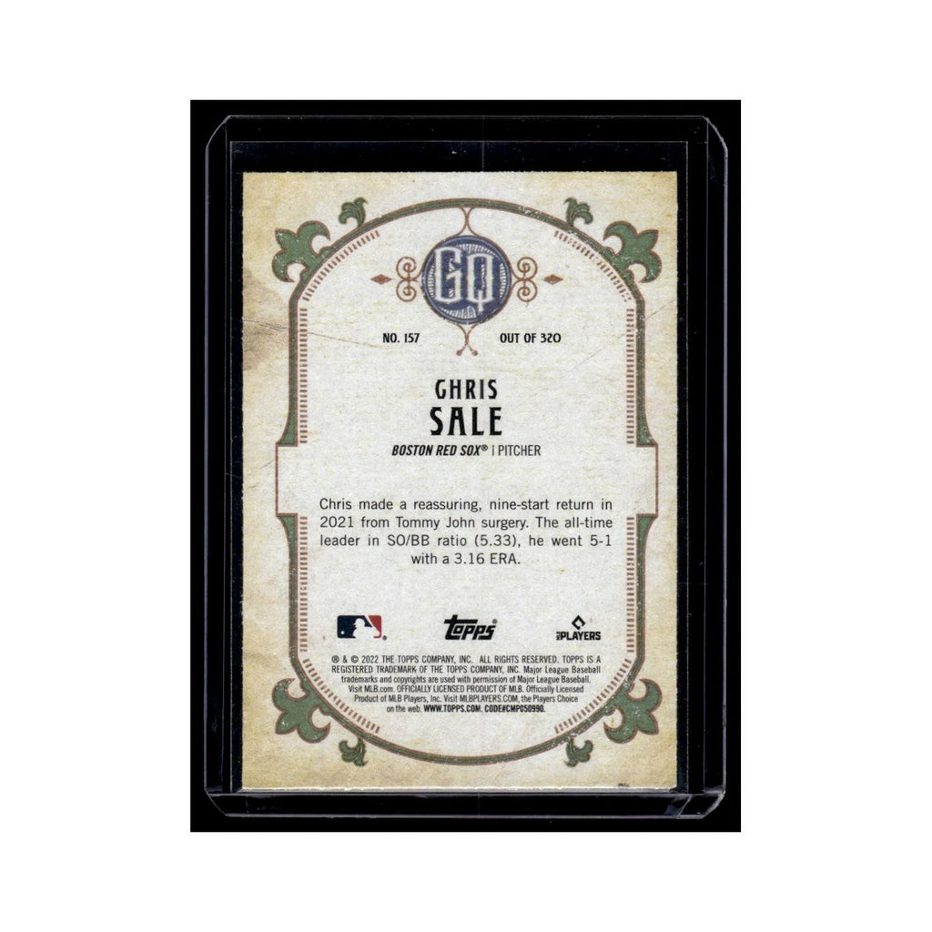 Chris Sale 2022 Topps Gypsy Queen #157 Boston Red Sox Baseball Card NM