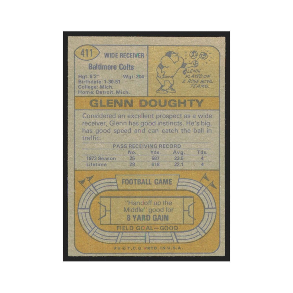 1974 Topps Glenn Doughty Baltimore Colts #411.0